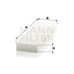 Filtr, vzduch v interiéru MANN-FILTER CU 30 004 – Hledejceny.cz