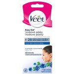Veet Easy-Gel Obličej depilační voskové pásky pro citlivou pokožku 40 ks – Zboží Dáma