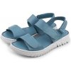 Dámské sandály Vlnka Dámské kožené sandály Viktorie modrá