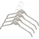 Nikaro Sada sametových ramínek Compactor Velvet 4 ks béžová – Zboží Mobilmania