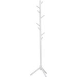 ČistéDřevo Dřevěný stojanový věšák 175 cm - bílý – Sleviste.cz