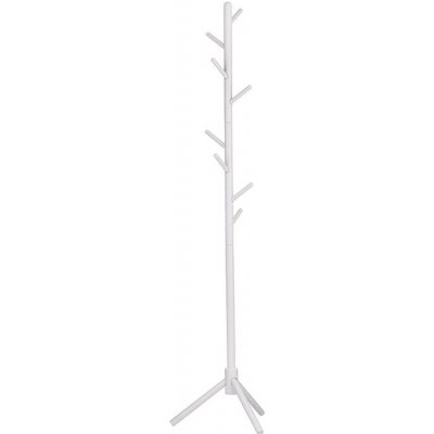 ČistéDřevo Dřevěný stojanový věšák 175 cm - bílý – Sleviste.cz
