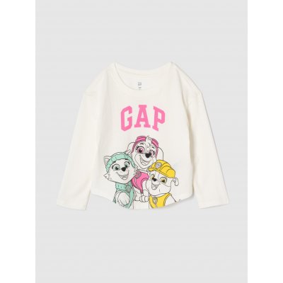 Baby tričko Gap & Tlapková patrola bílá – Zboží Dáma