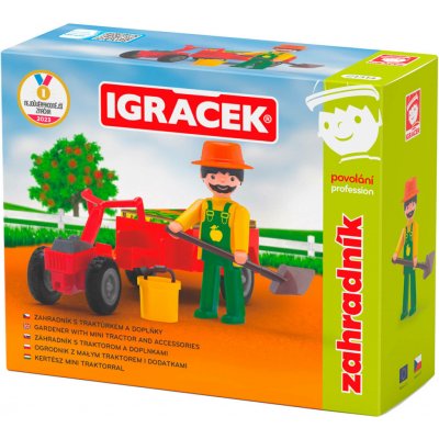 Efko IGRÁČEK Zahradník povolání set figurka kloubová s doplňky – Zboží Dáma