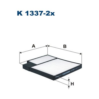 Filtr, vzduch v interiéru FILTRON K 1337-2x – Hledejceny.cz