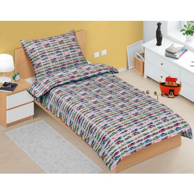 Bellatex Povlečení bavlna Formule šedá 140x200 70x90 – Zboží Mobilmania