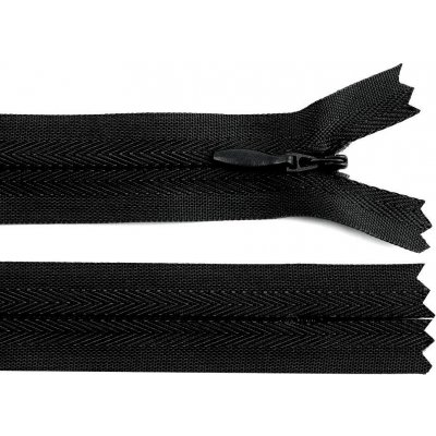 Spirálový zip skrytý No 3 délka 35 cm Varianta: 322 černá, Balení: 1 ks – Hledejceny.cz