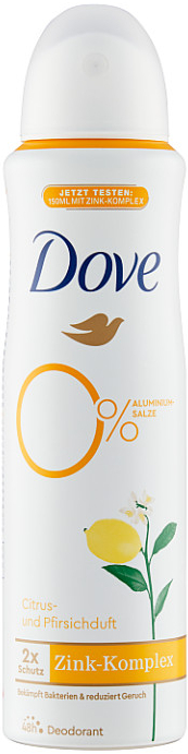 Dove Citrus a Broskev deospray 150 ml