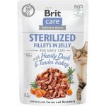 Brit Care Cat Sterilized Fillets in Jelly Hearty Duck & Tender Turkey 85 g – Sleviste.cz