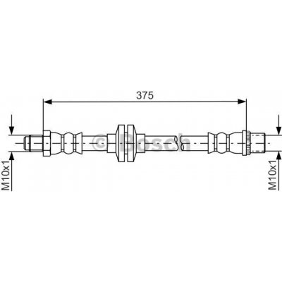 Brzdová hadice BOSCH 1 987 481 695 (1987481695)