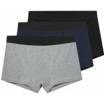 esmara chlapecké boxerky s BIO bavlnou 3 kusy černá / námořnická modrá / šedá – Sleviste.cz