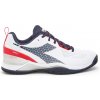 Pánské tenisové boty Diadora Blushield Torneo 2 Clay - white/blue corsair/fiery red