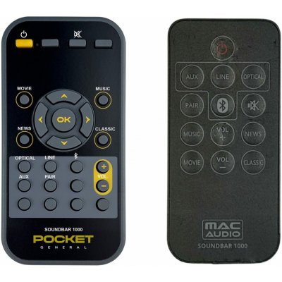Dálkový ovladač General MAC Audio Soundbar 1000 – Zboží Živě