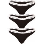 Calvin Klein 3 PACK tanga QD3587E001 černá – Hledejceny.cz