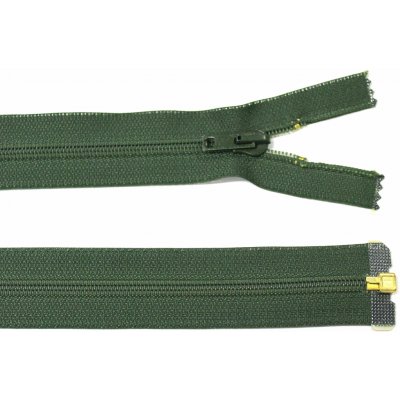 Spirálový zip no.5 rozepínací 70cm - více barev color: 673 tmavě zelená – Hledejceny.cz