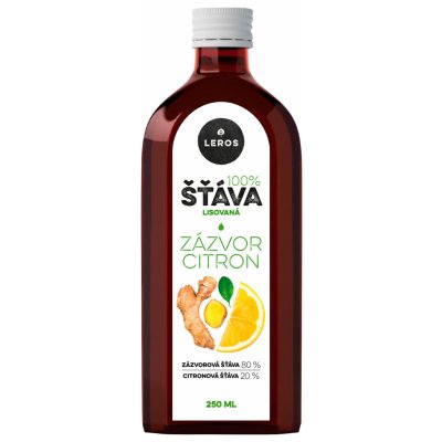 Leros Lisovaná šťáva Zázvor & citron 250 ml – Hledejceny.cz