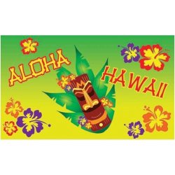 Dekorace vlajka Aloha Havaj 150 x 90 cm