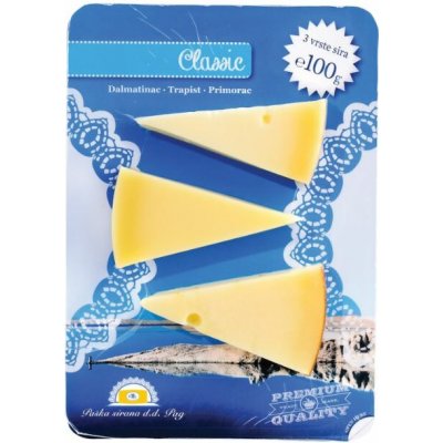 Paški sýr Classic mix 3 druhy sýrů 100 g – Zboží Dáma
