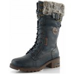 Mustang šněrovací polokozačky navy 15M – Zboží Dáma