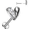 Piercing Šperky4U piercing do brady PUSH IN labreta LB1121