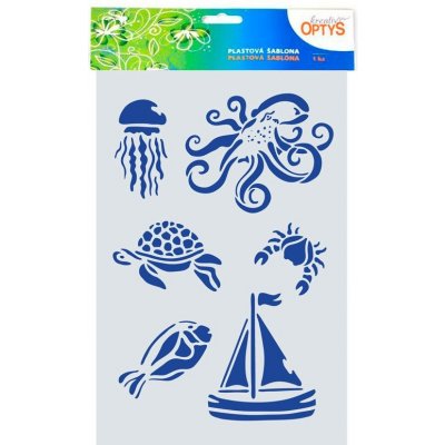 Optys Šablona Moře mix, plast 20x30 cm – Sleviste.cz