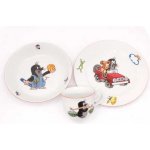 THUN 1794 Dětská jídelní souprava KRTEK-auto porcelán 3 dílná – Zboží Dáma