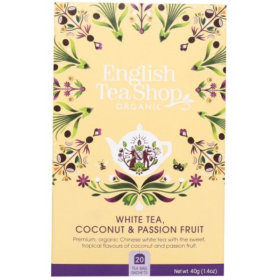 English Tea Shop bílý čaj kokos passion fruit BIO 20 x 2 g – Hledejceny.cz