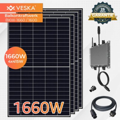 VESKA solární systém 1660 W / 1600 W 1660 Watt – Zbozi.Blesk.cz