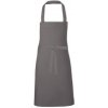 Zástěra Link Kitchen Wear Klasická grilovací zástěra X1008 Dark Grey Pantone 431 80x70cm