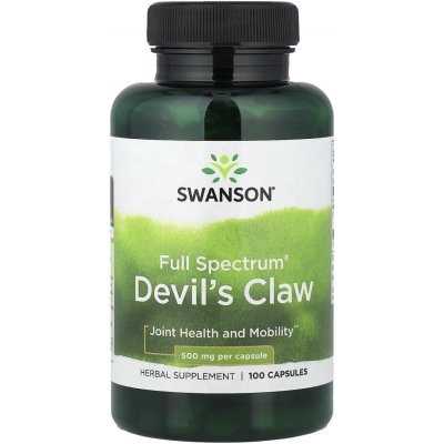 Swanson Devil's Claw Čertovo Kopyto 500 mg 100 kapslí – Hledejceny.cz