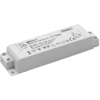 Elektronický transformátor Kanlux SET60-K 230/12VAC 20-60W 01425 – HobbyKompas.cz