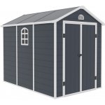 Rojaplast Domek zahradní Ave E, 208 x 190 x 226 cm šedý – Zboží Mobilmania