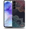 Pouzdro a kryt na mobilní telefon Samsung Picasee silikonové Samsung Galaxy A55 5G Flowers pattern čiré