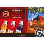 Koh-i-noor akrylové barvy 6 ks x 16 ml 162701 – Sleviste.cz