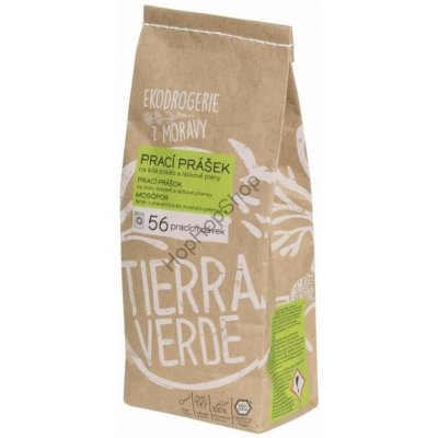 Tierra Verde Eko prací prášek z mýdlových ořechů na bílé prádlo 850 g
