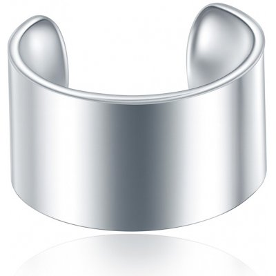 SARINES Jednoduchý široký ear cuff ve stříbrné barvě S1095 – Sleviste.cz