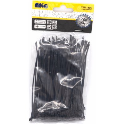 MAGG TS25120C stahovací pásky 2,5x120 mm /100 ks – Sleviste.cz