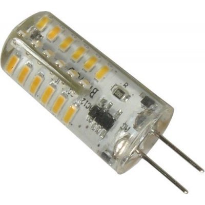 LED 27SMD G4B miniaturní LED žárovka s paticí G4, 2W, v silikonu, svit bílá studená