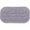 Nášivka Nášivka HAND MADE special edition 38x22 mm kožená stříbrná