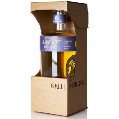 Galli Slivovice z dubového sudu 45% 0,5 l (karton) – Zboží Dáma