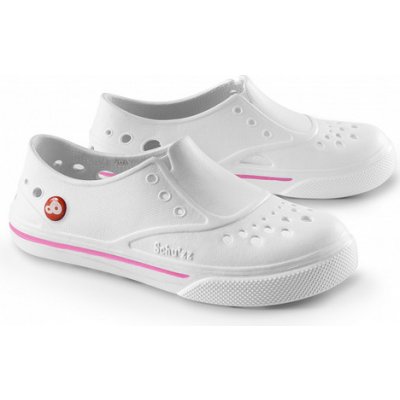 Schu´zz Sneaker´zz dámská obuv 0088 bílá potisk růžový pruh – Zboží Mobilmania