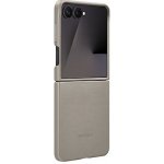 Samsung Z Flip7 Ochranný kryt z veganské kůže šedý/hnědý EF-VF766PJEGWW – Zboží Živě