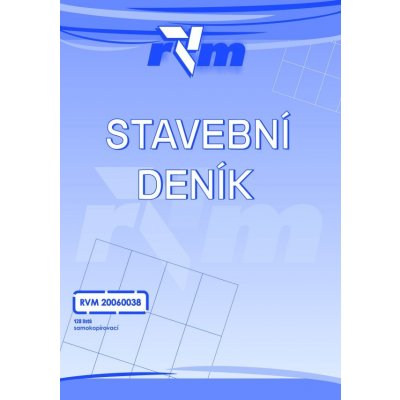 RVM 20060038 Stavební deník A4 - 128 listý propisovací, čísl. – Hledejceny.cz