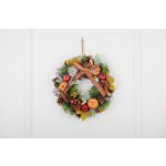 MagicHome Nature, podzimní, oranžový, s mašlí, 30 cm – Zboží Mobilmania