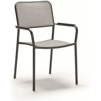 Stern Stohovatelné Joris Stern 61x59x89 cm rám lakovaný hliník Warm Grey výplet Ash light – Hledejceny.cz
