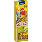 Vitakraft KRÄCKER tyčinky STŘEDNÍ PAPOUŠEK kiwi & citrus 180g – Hledejceny.cz