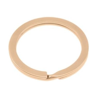kroužek klíčový plochý 25 mm - růžové zlato – Zboží Mobilmania