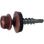 Vrut farmářský samovrtný s podložkou 4,8x35 hnědý 8017 - 250ks – Hledejceny.cz