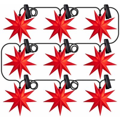 Sterntaler LED hvězdy do okna IP44 červená 7791 rot – Hledejceny.cz