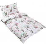 Bellatex povlečení Medvídek Panda s Deštníkem růžové 90 x 135 cm 45 x 60 cm – Sleviste.cz